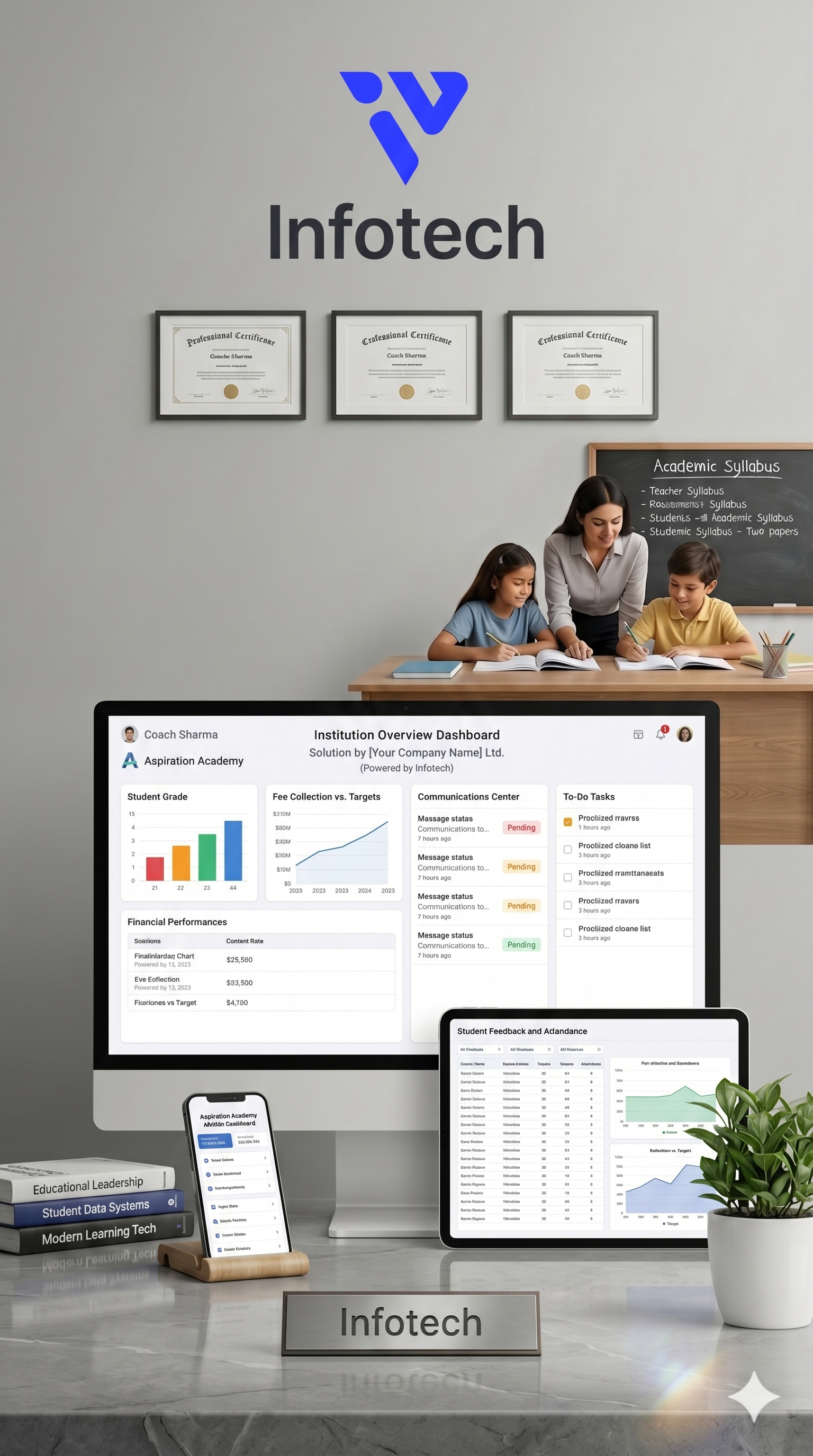 Institute Management Software Development | IV Infotech mobile view