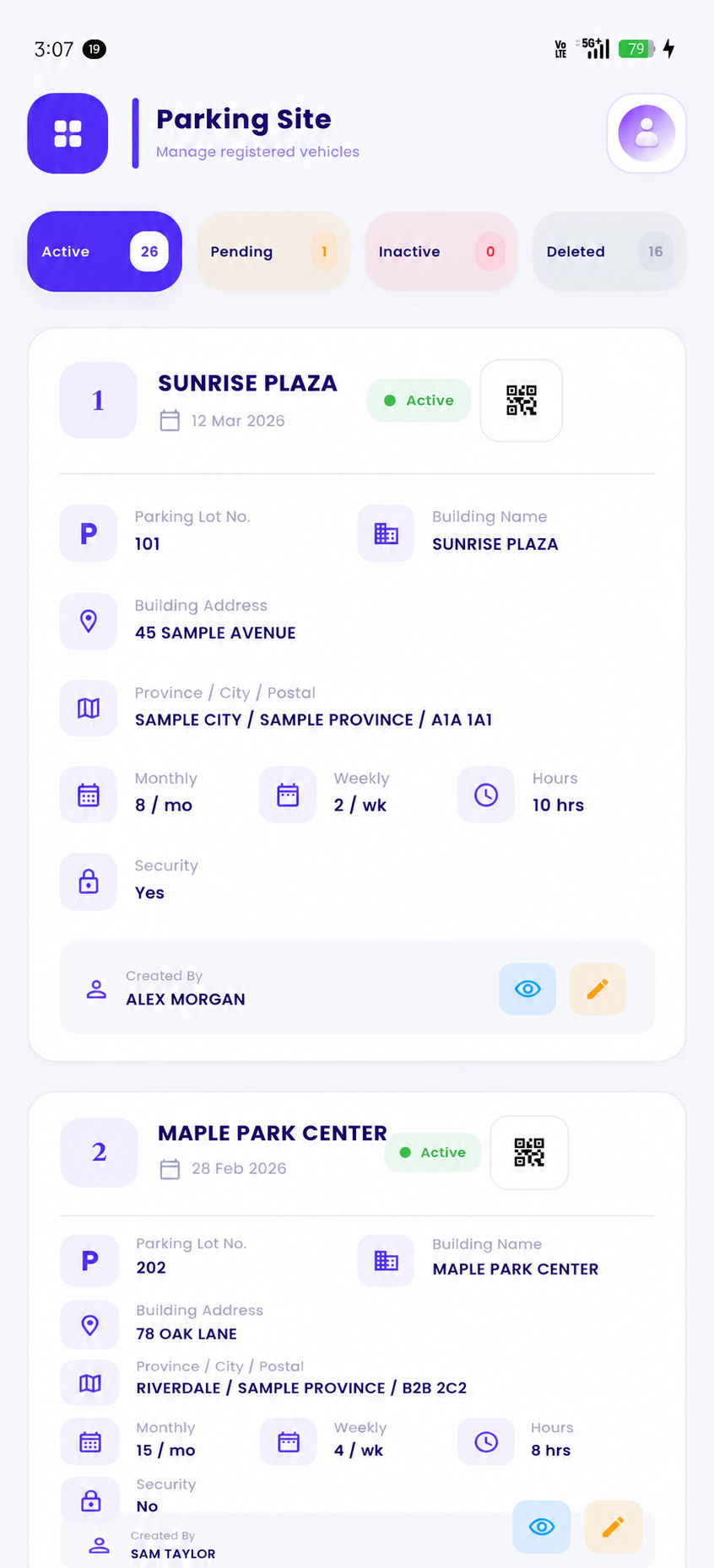 parking site