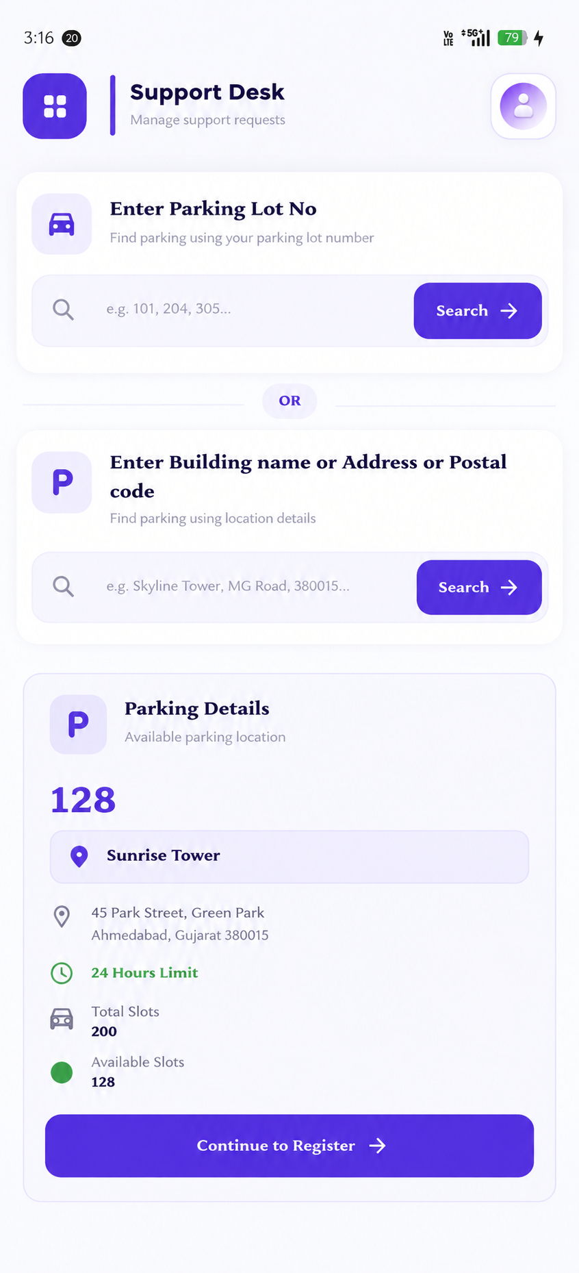 support desk